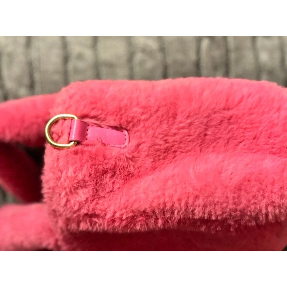 Barbie x Skinnydip Pink Plush Fluffy tote bag